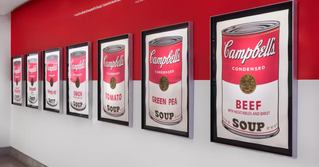 campbell’s soup cans by andy warhol